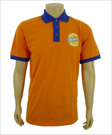 Orange Polo Shirt with Customized Logo 