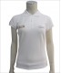 Lady's White Polo Shirt with Custom Logo
