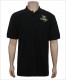 220GSM CVC Black Polo Shirt with Custom Design
