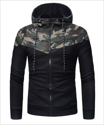 Fashion Design Unisex Hoodies with Camouflage Pattern