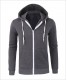 Solid Dark Grey Unisex Hoodies/custom hoodies/Casual Sweater