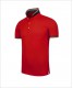 Panel Flat Knit Collar Polo Shirt for uniform