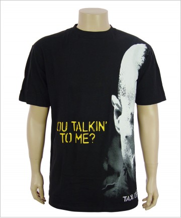 Fashion Crew Neck Short Sleeve Black T-shirt with Custom Printing