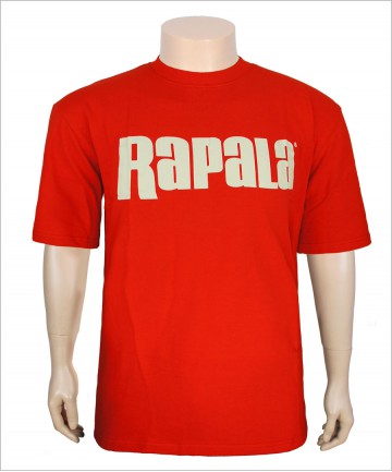 Red Color Men's T-shirt with Custom Logo Printing