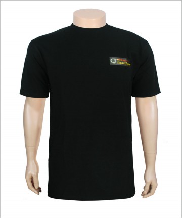 High Quality Black Men's T-shirt with Custom Printing