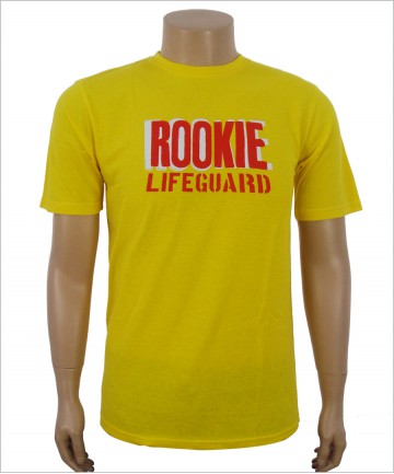 Plain Yellow Round Neck T-shirt with Customized Logo Printing