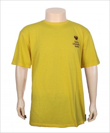   China Factory Custom Pattern Cotton Printing Yellow T Shirts