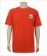100% Cotton Red Men's T-shirt with Customized Logo