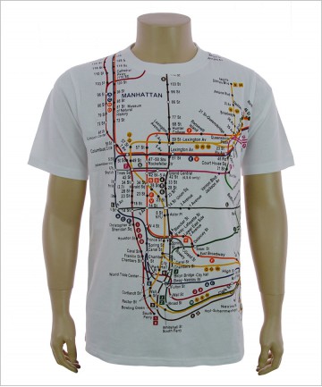 Metro Station Map Printing Custom T-shirt