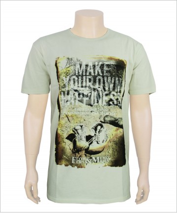 Comfortable Men's T-shirt with Large Size Printing