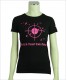 Fashion Women's Round-neck T-shirt with Custom Printing 95% Cotton 5% Spandex Fabric