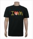 Black Advertising T-shirt with Customized Pattern Printing