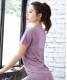 Fitness Yoga T-shirt Cooling Training T shirt Women Sports Tee Breathable Fast Dry Moisture-Wicking T Shirt